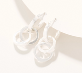 UltraFine 950 Silver Convertible Drop Earrings